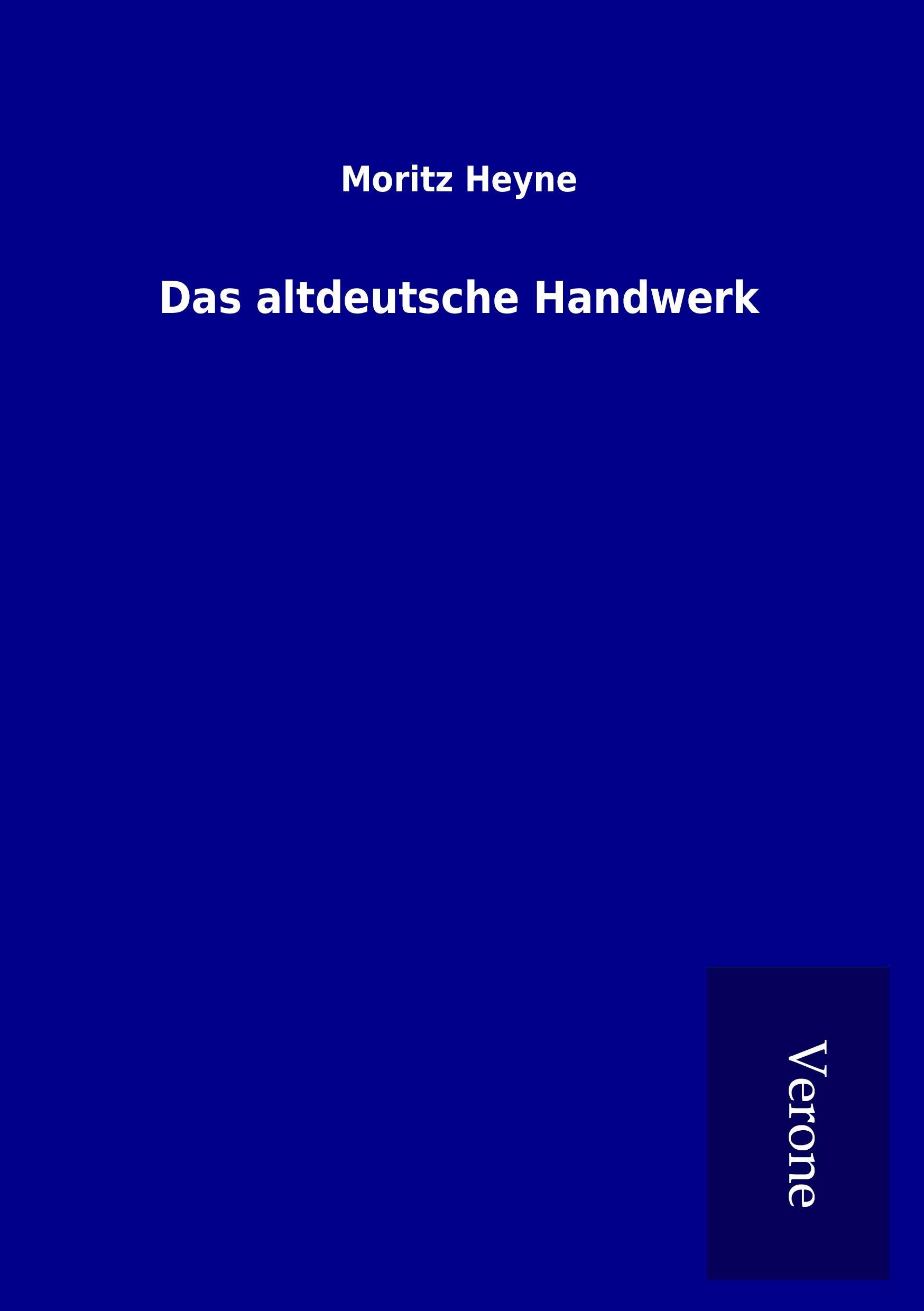 Vorderes Coverbild Das altdeutsche Handwerk