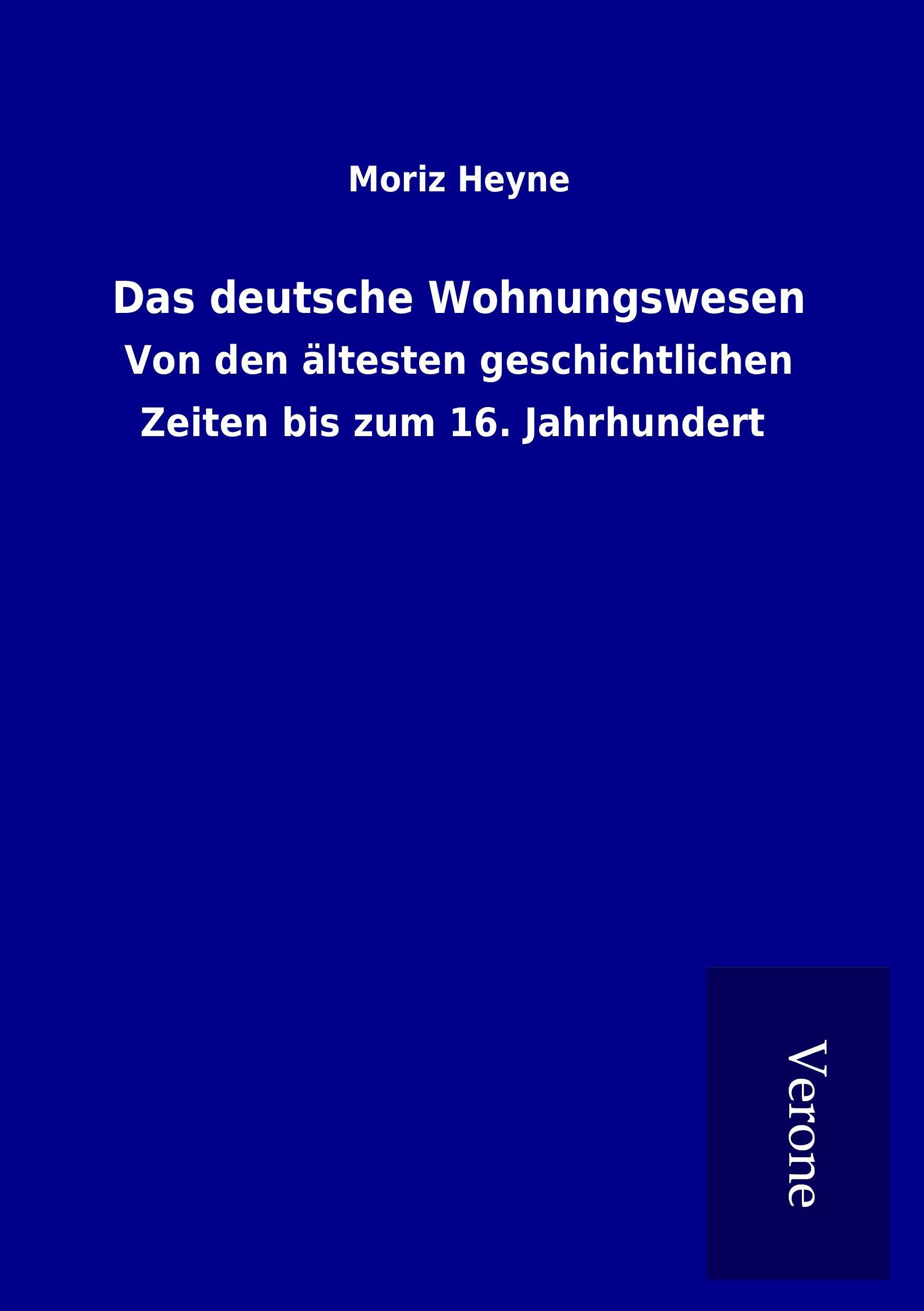 Vorderes Coverbild Das deutsche Wohnungswesen