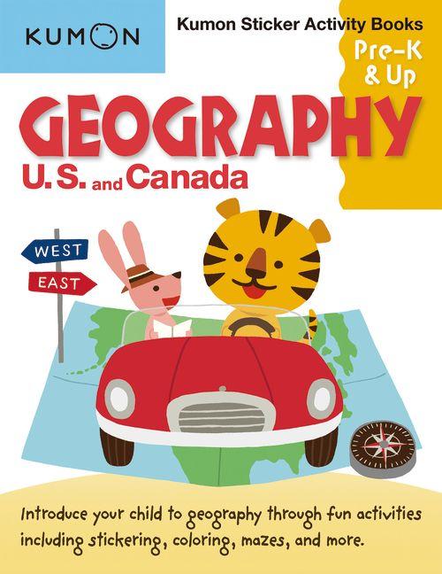 Vorderes Coverbild Kumon Sticker Activity Books: Geography U.S. and Canada