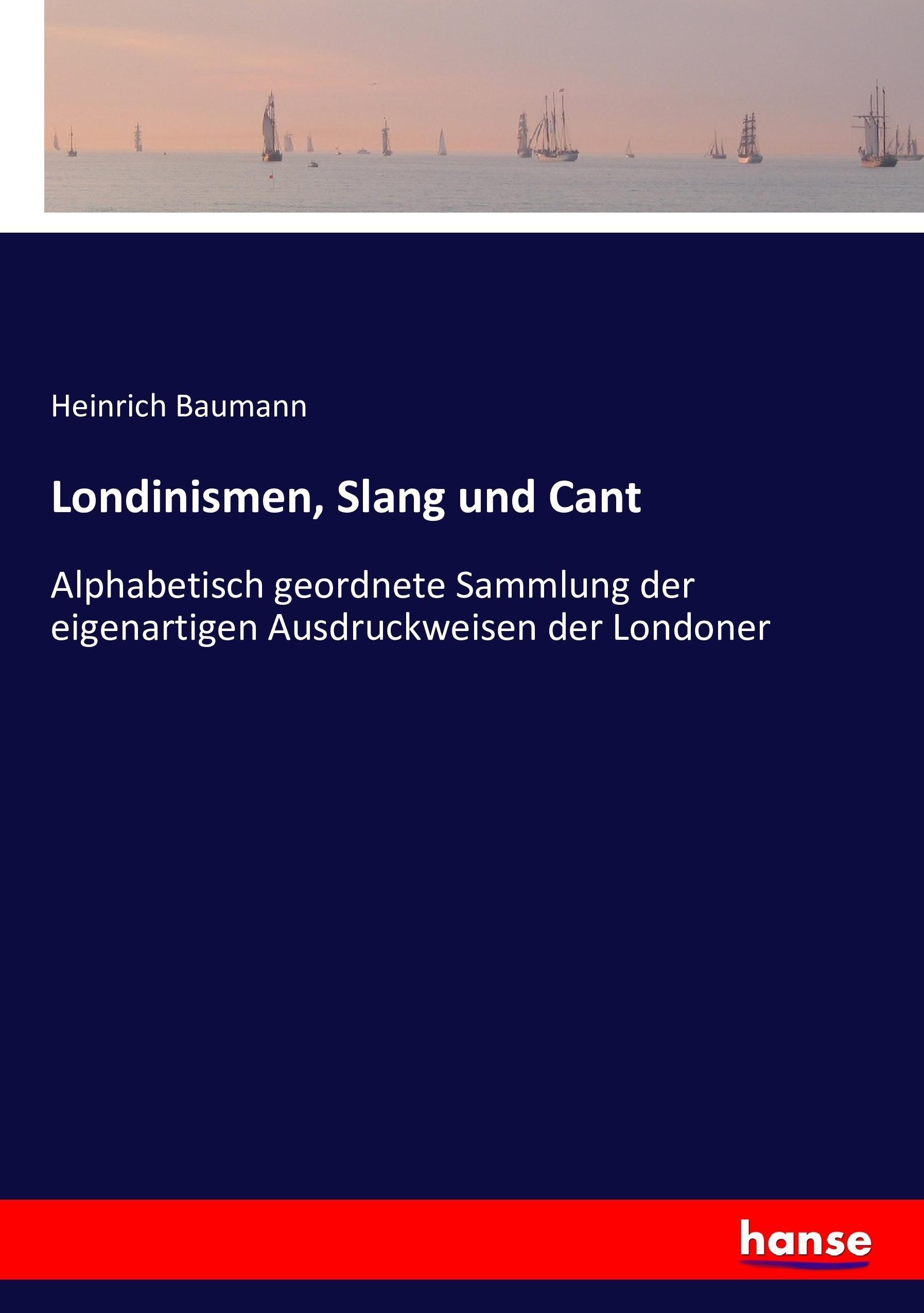 Vorderes Coverbild Londinismen, Slang und Cant