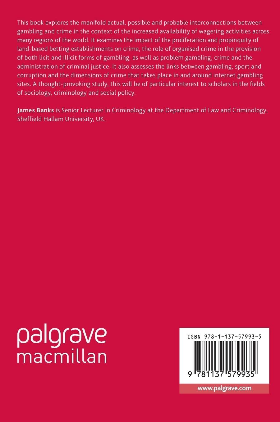 Rückseitencover Gambling, Crime and Society