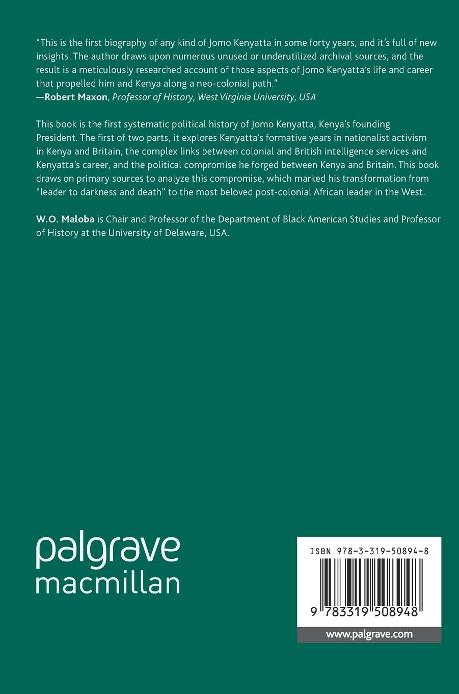 Rückseitencover Kenyatta and Britain