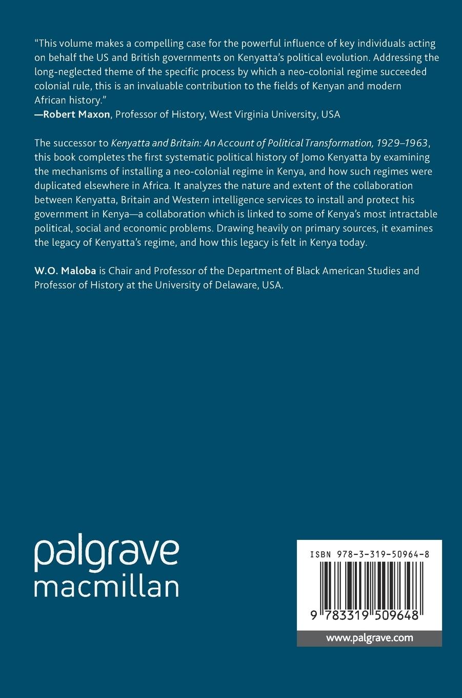 Rückseitencover The Anatomy of Neo-Colonialism in Kenya