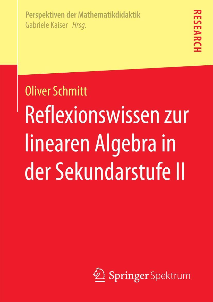 Vorderes Coverbild Reflexionswissen zur linearen Algebra in der Sekundarstufe II