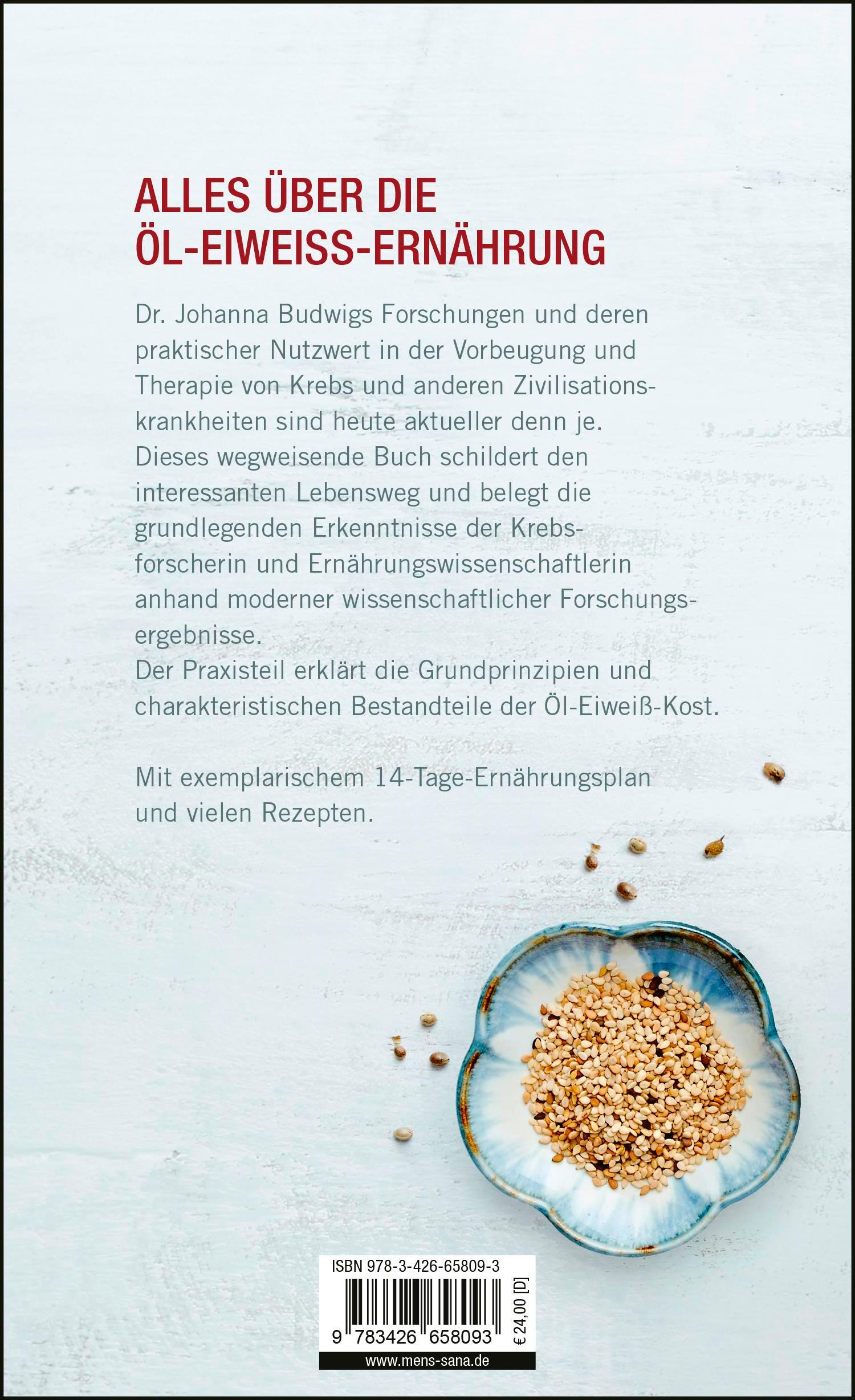 Rückseitencover Die Original-Öl-Eiweiß-Kost