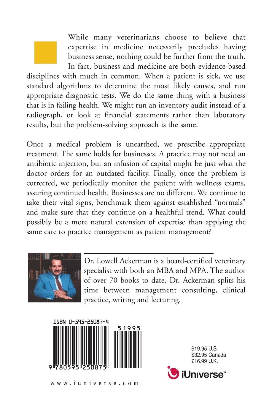 Rückseitencover Business Basics for Veterinarians