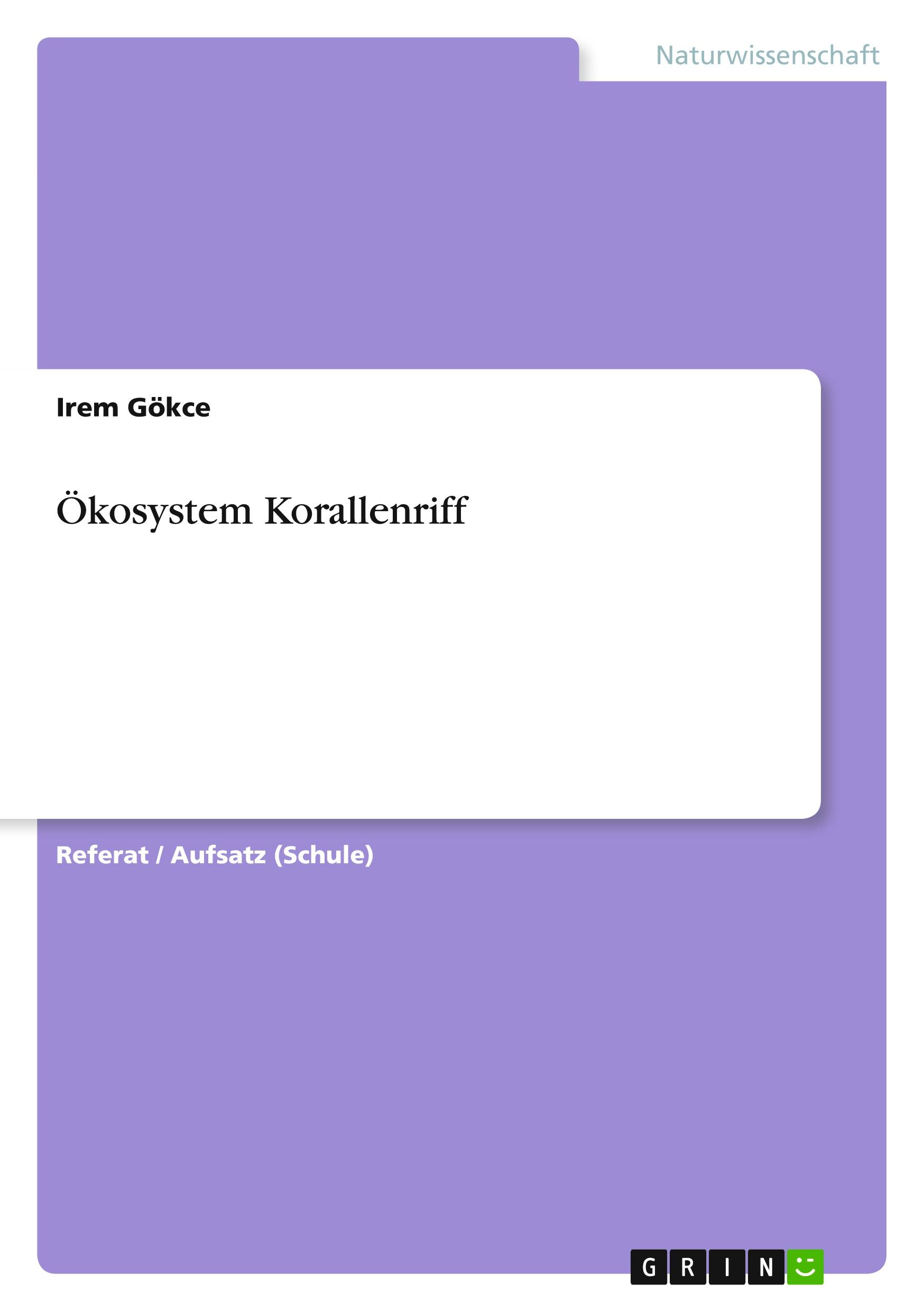 Vorderes Coverbild Ökosystem Korallenriff