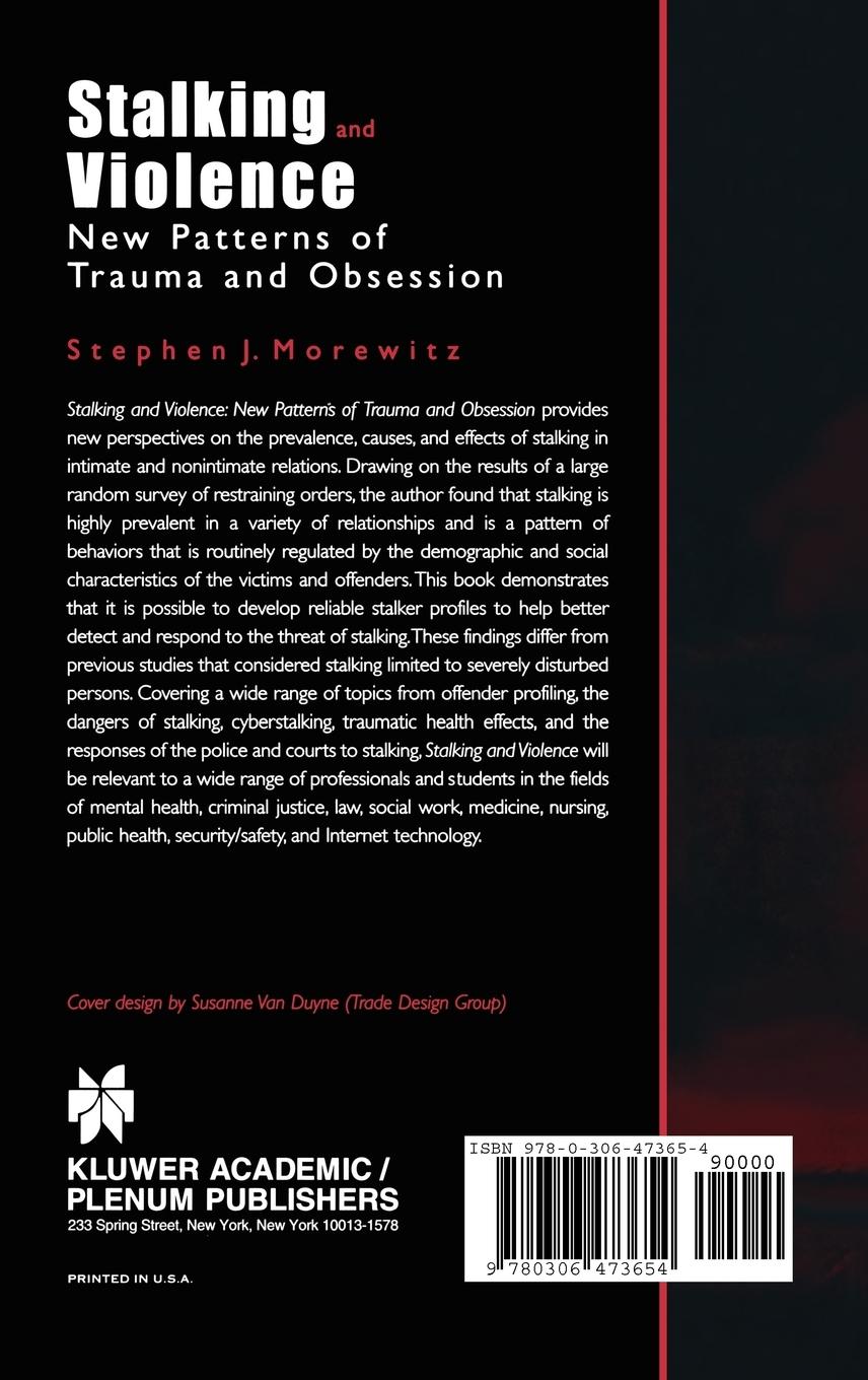 Rückseitencover Stalking and Violence