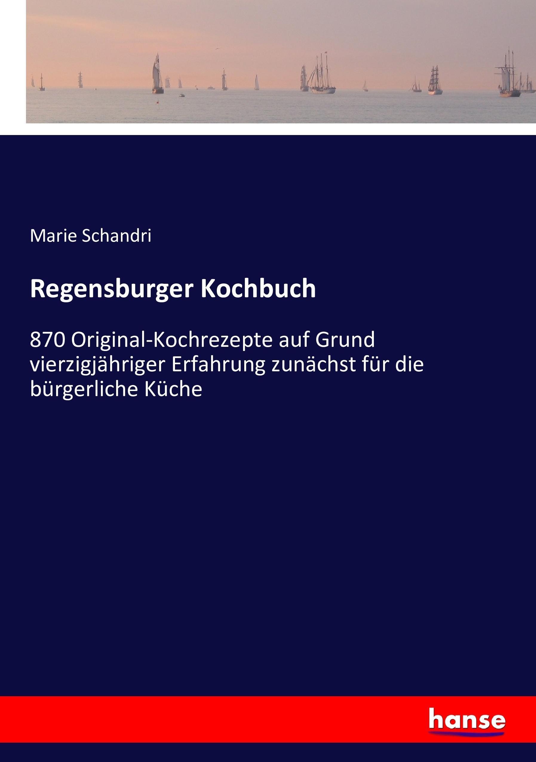Vorderes Coverbild Regensburger Kochbuch