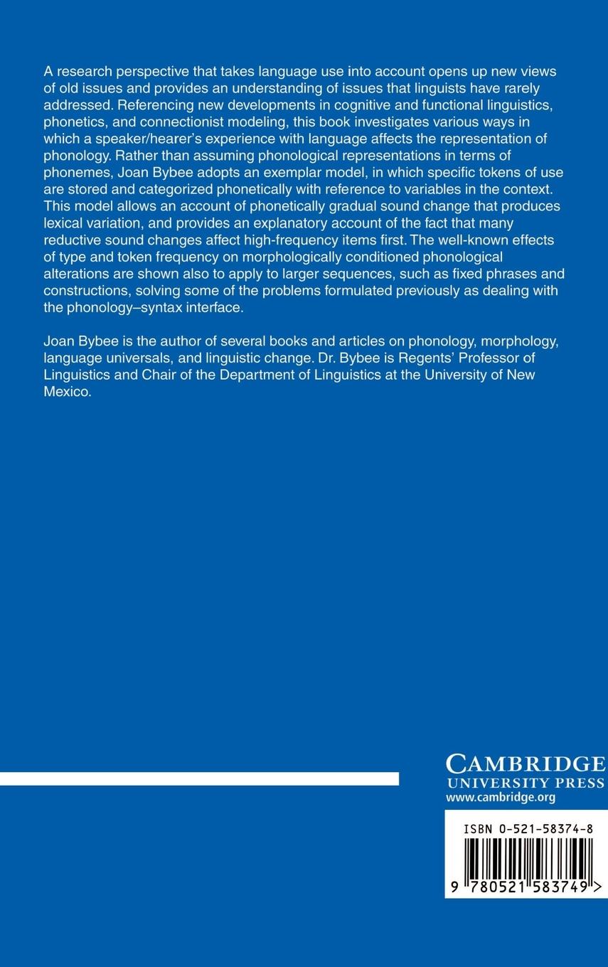 Rückseitencover Phonology and Language Use