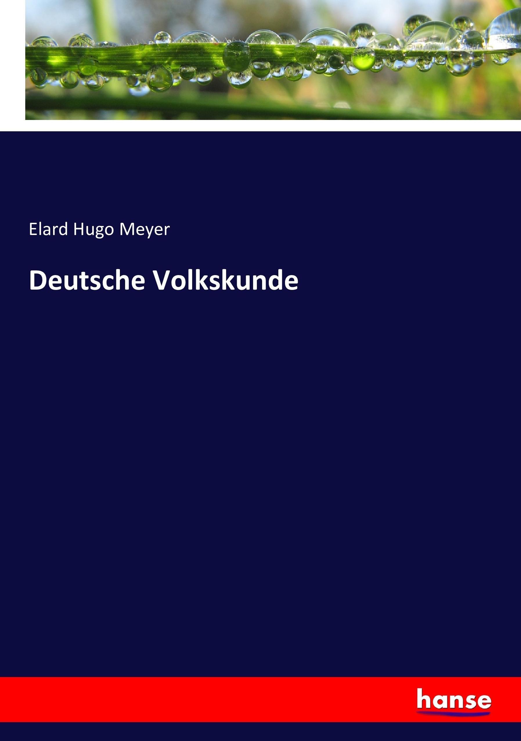 Vorderes Coverbild Deutsche Volkskunde