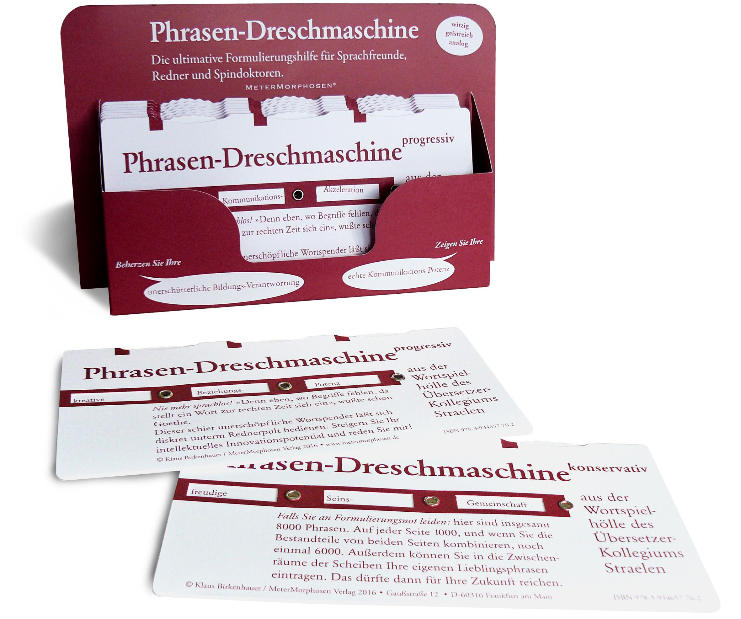 Vorderes Coverbild Phrasendreschmaschine