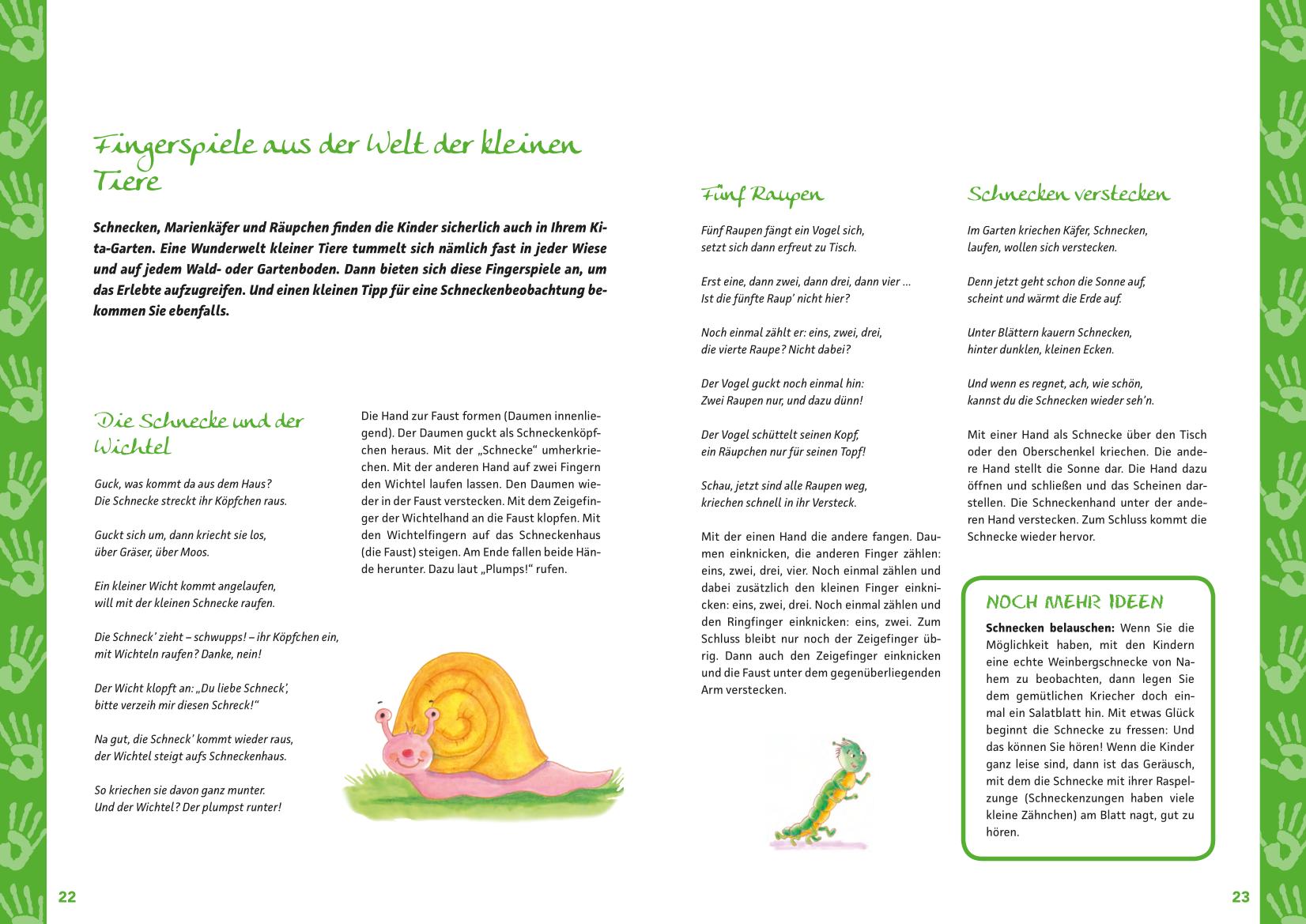 Beispielinhalt (Bild) Die schönsten Fingerspiele