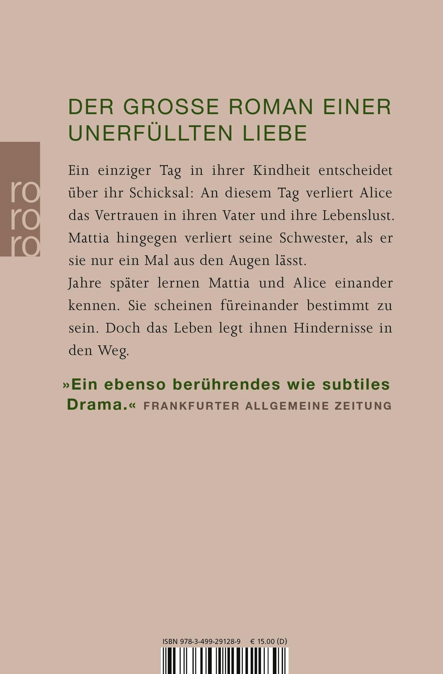 Rückseitencover Die Einsamkeit der Primzahlen
