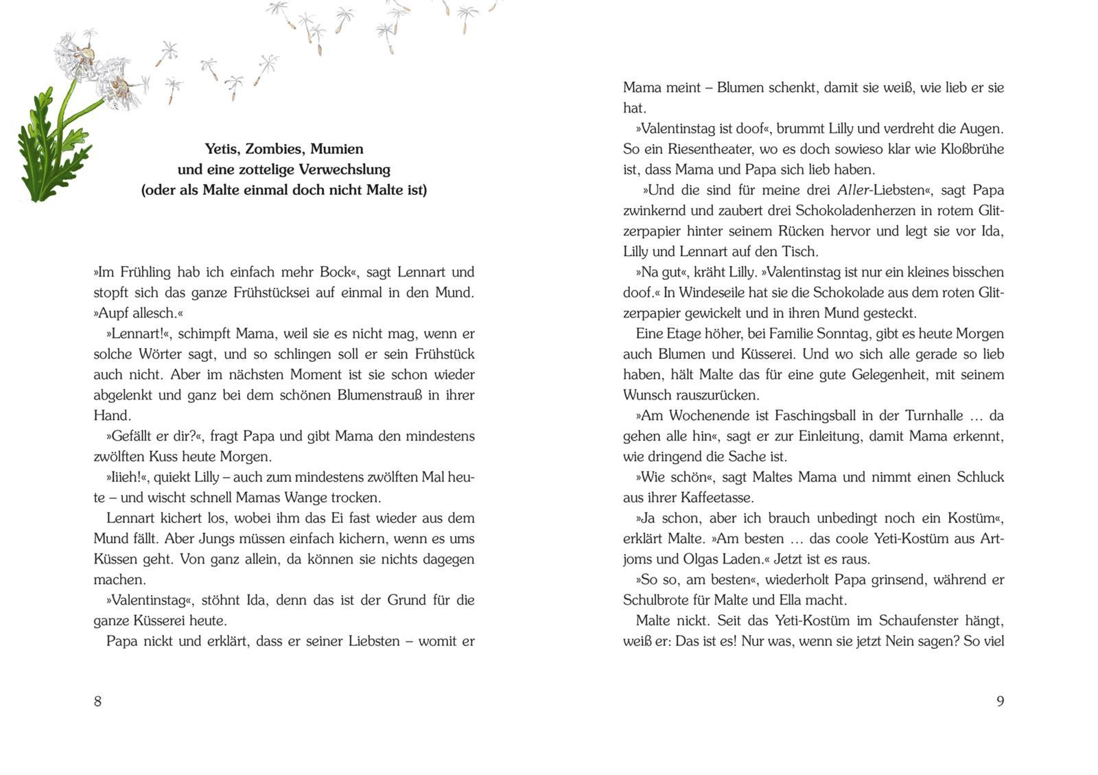 Beispielinhalt (Bild) Frühling im Holunderweg