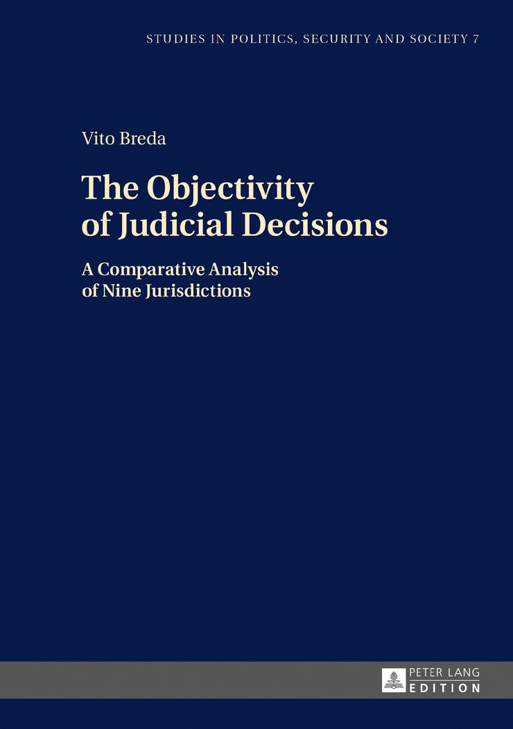 Vorderes Coverbild The Objectivity of Judicial Decisions