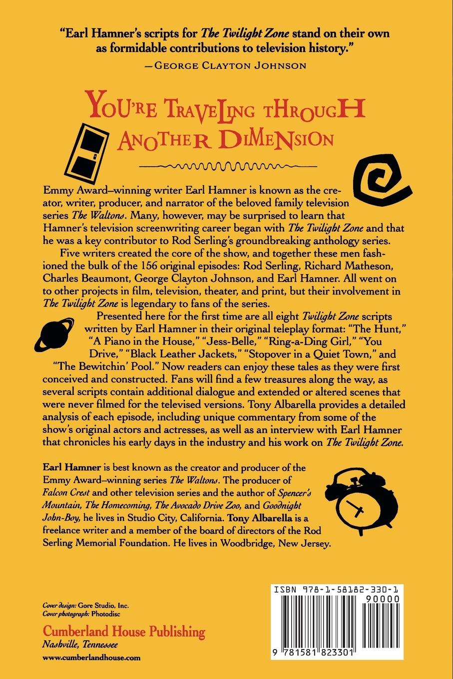Rückseitencover The Twilight Zone Scripts of Earl Hamner