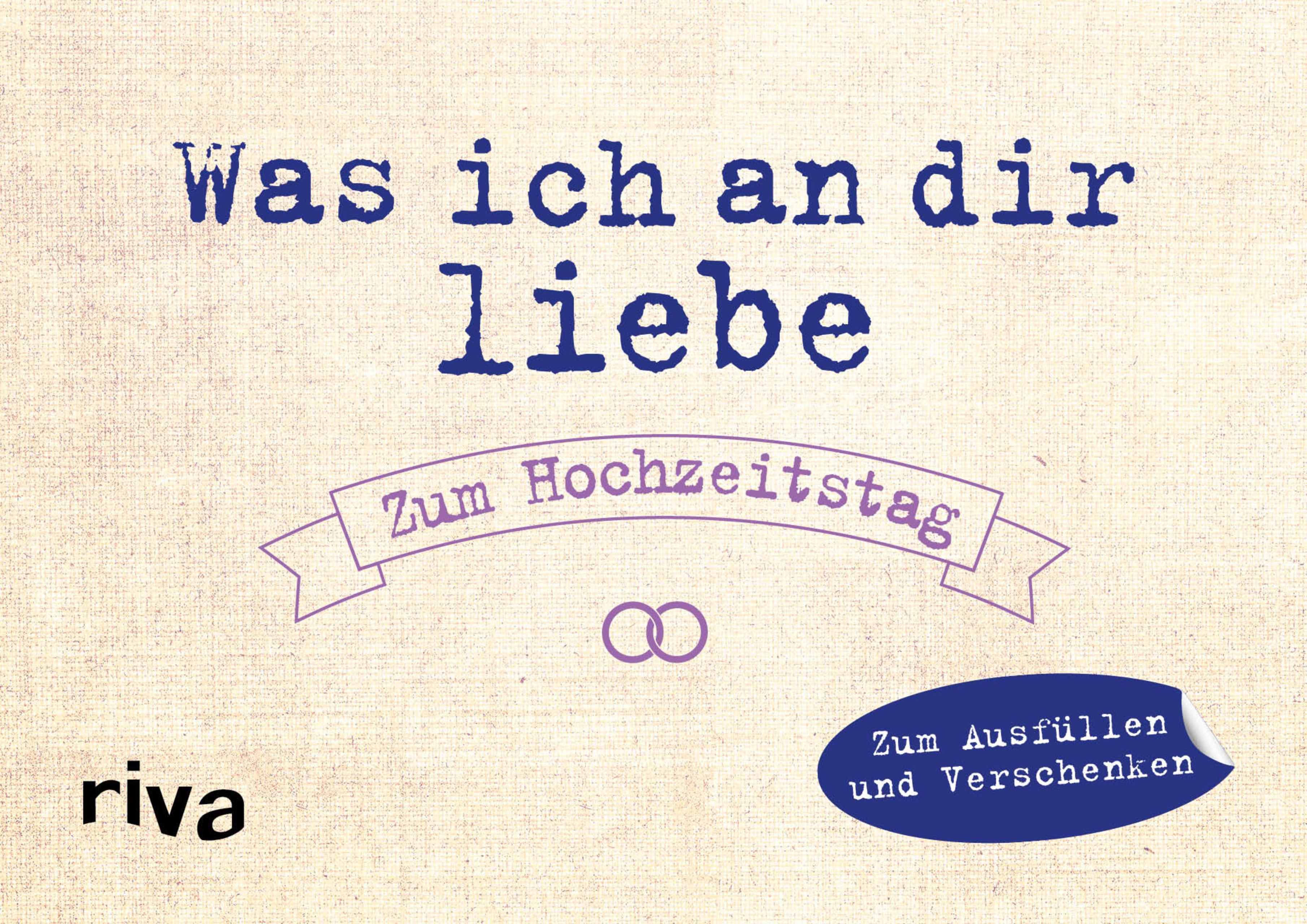 Vorderes Coverbild Was ich an dir liebe - Zum Hochzeitstag