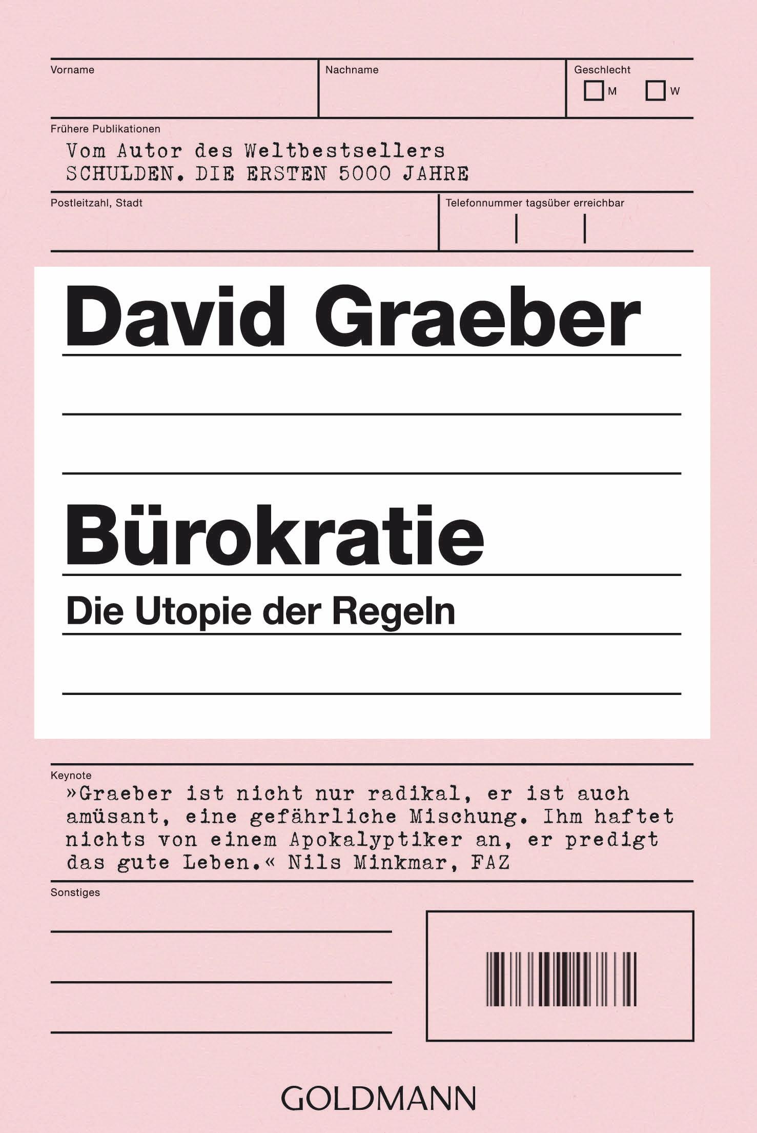 Vorderes Coverbild Bürokratie