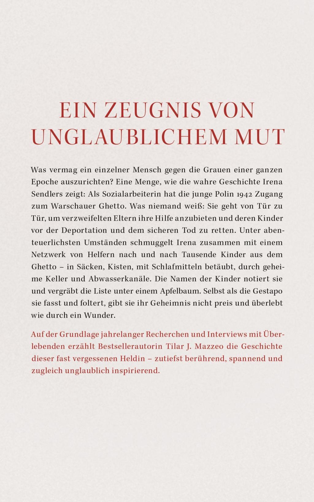 Beispielinhalt (Bild) Irenas Liste oder Das Geheimnis des Apfelbaums