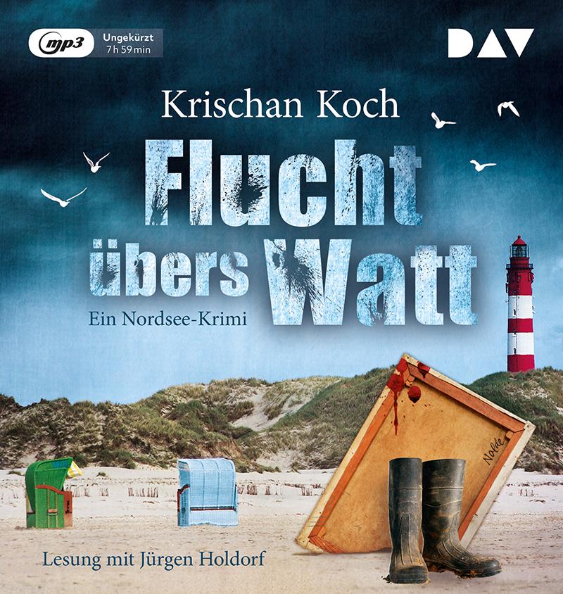 Vorderes Coverbild Flucht übers Watt. Ein Nordsee-Krimi