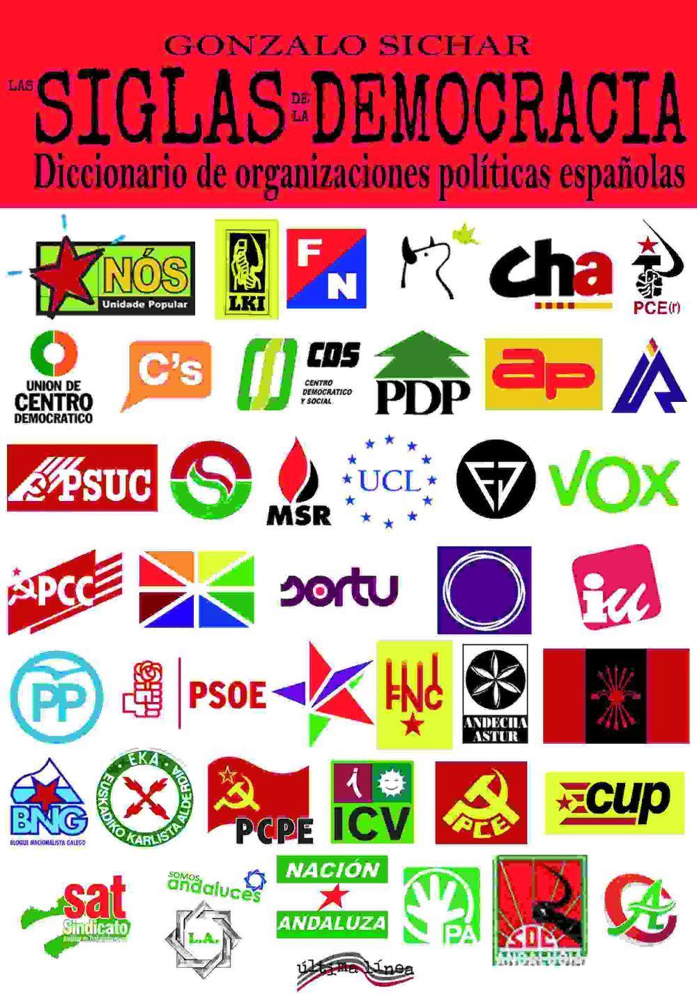 Vorderes Coverbild Las siglas de la democracia : diccionario de organizaciones políticas españolas