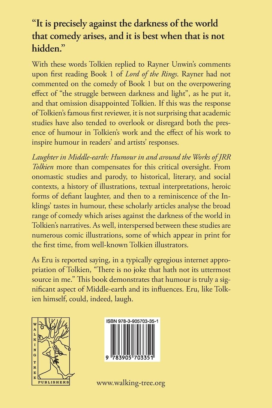 Rückseitencover Laughter in Middle-earth