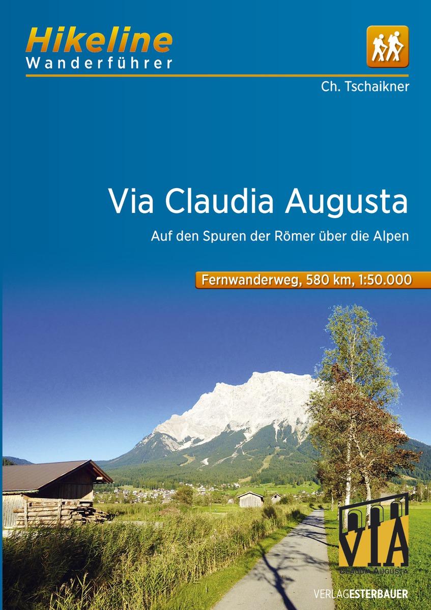 Vorderes Coverbild Hikeline Wanderführer Via Claudia Augusta