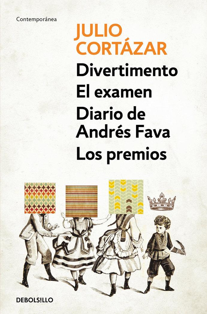 Vorderes Coverbild Divertimento ; El examen ; Diario de Andrés Fava ; y Los premios