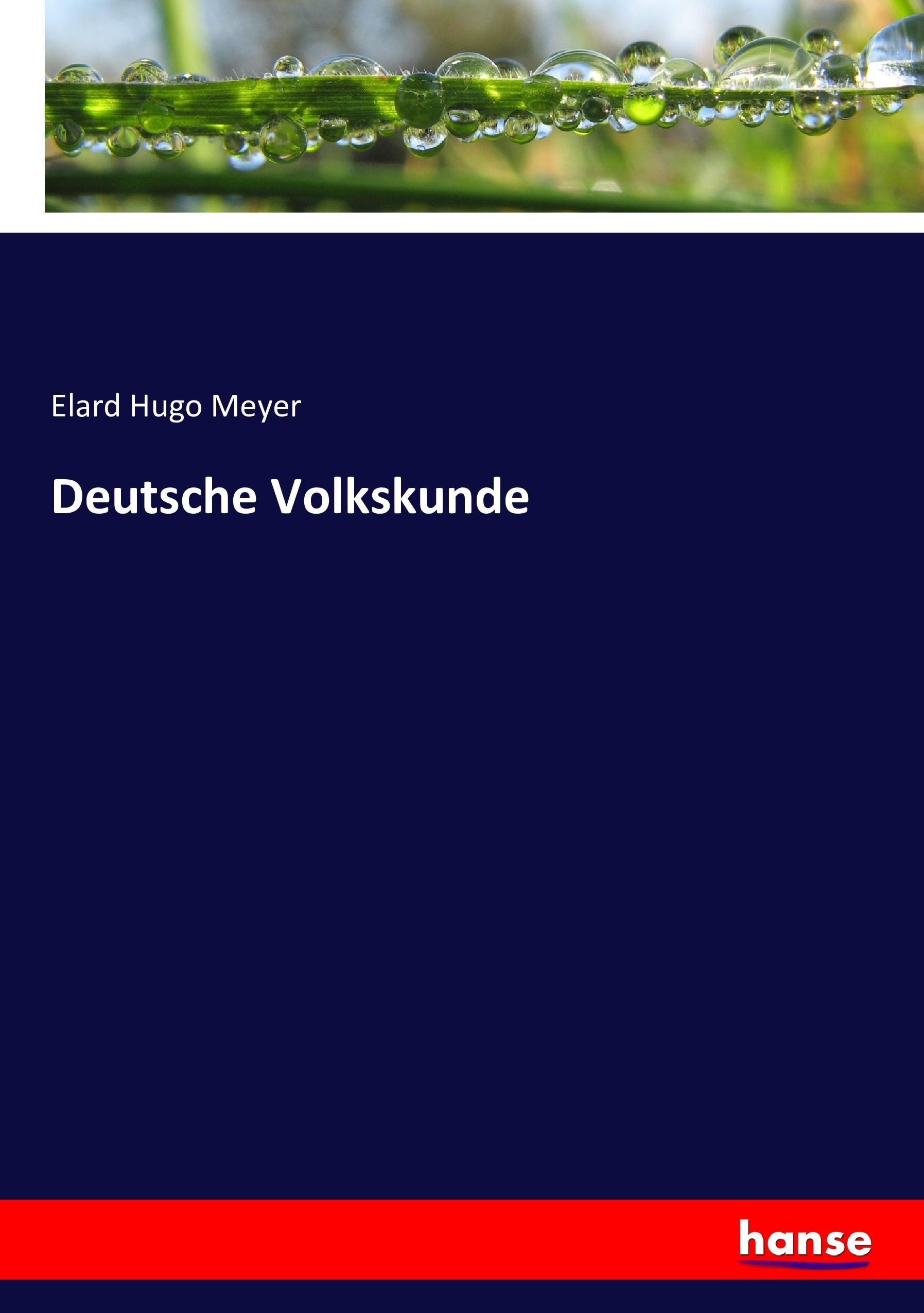 Vorderes Coverbild Deutsche Volkskunde