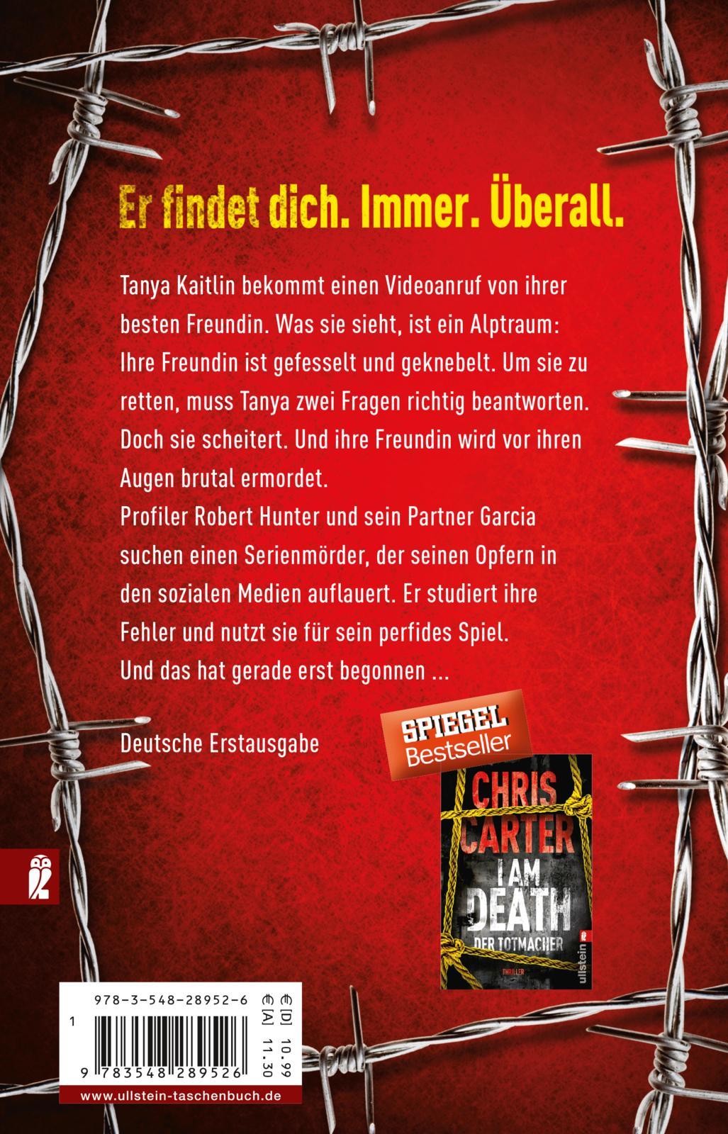 Rückseitencover Death Call - Er bringt den Tod
