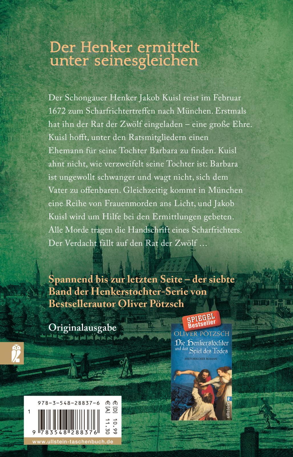 Rückseitencover Die Henkerstochter und der Rat der Zwölf