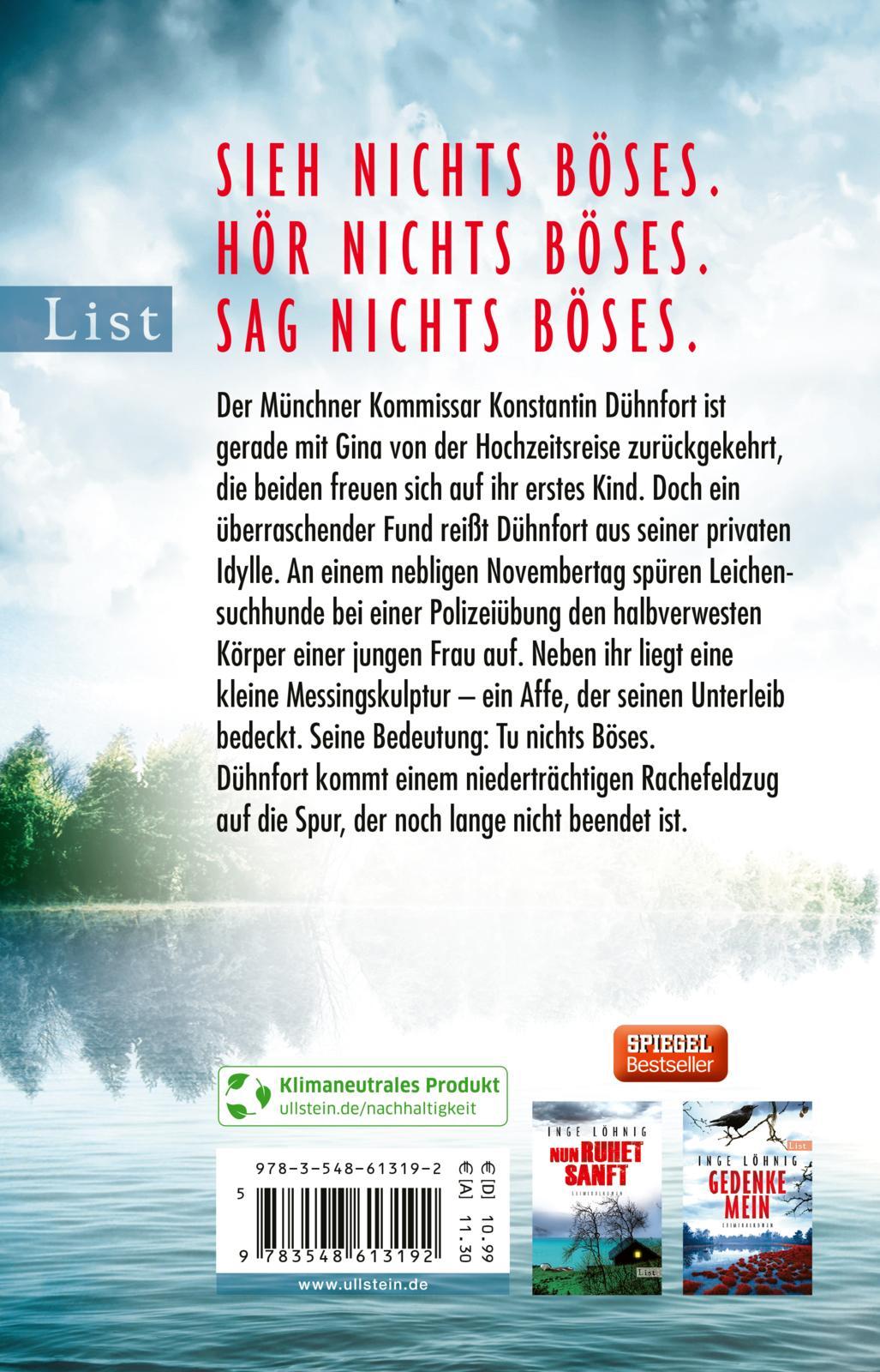 Rückseitencover Sieh nichts Böses