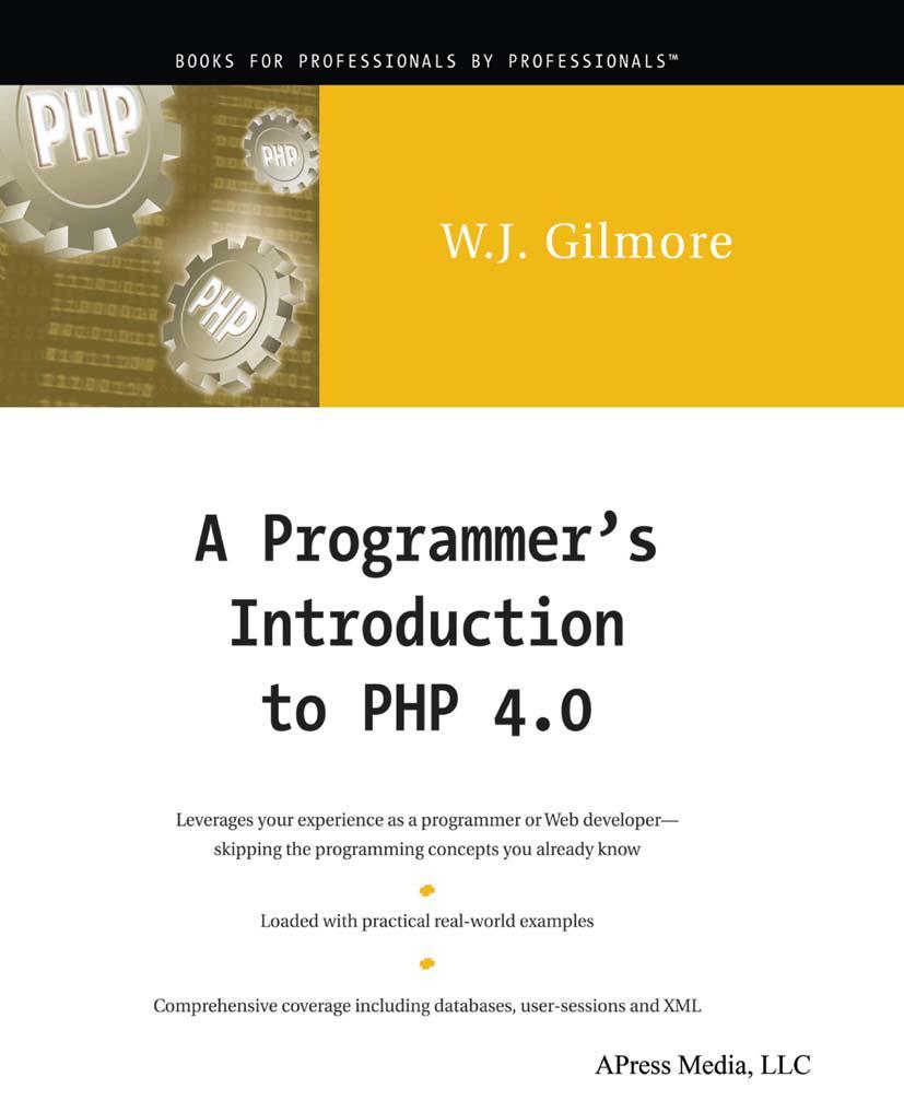 Vorderes Coverbild A Programmer's Introduction to PHP 4.0