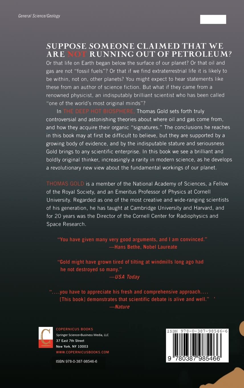 Rückseitencover The Deep Hot Biosphere