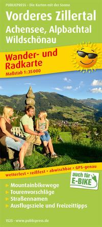 Vorderes Coverbild Vorderes Zillertal /Achensee /Alpbachtal /Wildschönau. Wander- und Radkarte 1 : 35 000