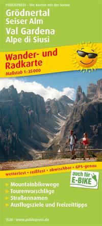 Vorderes Coverbild Grödnertal, Seiser Alm / Val Gardena, Alpe di Siusi Wander- und Radkarte 1 : 35 000