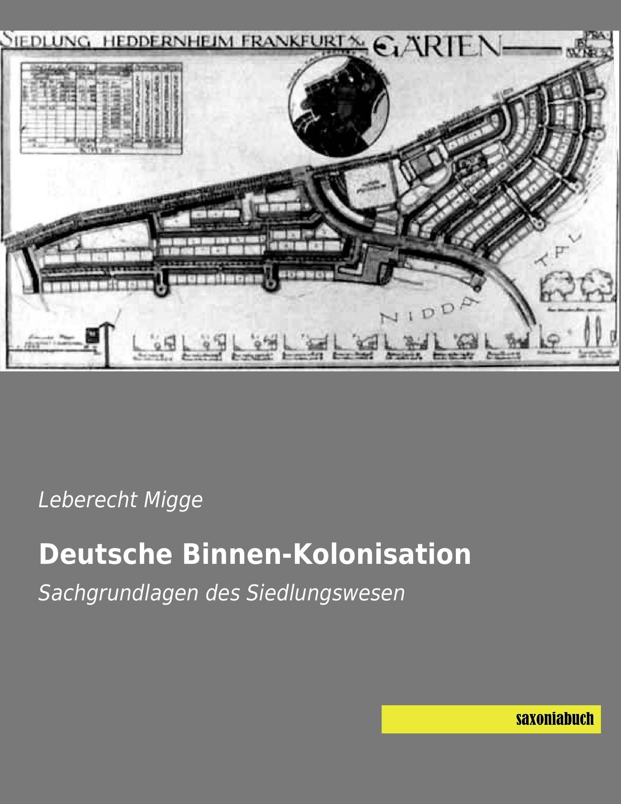 Vorderes Coverbild Deutsche Binnen-Kolonisation