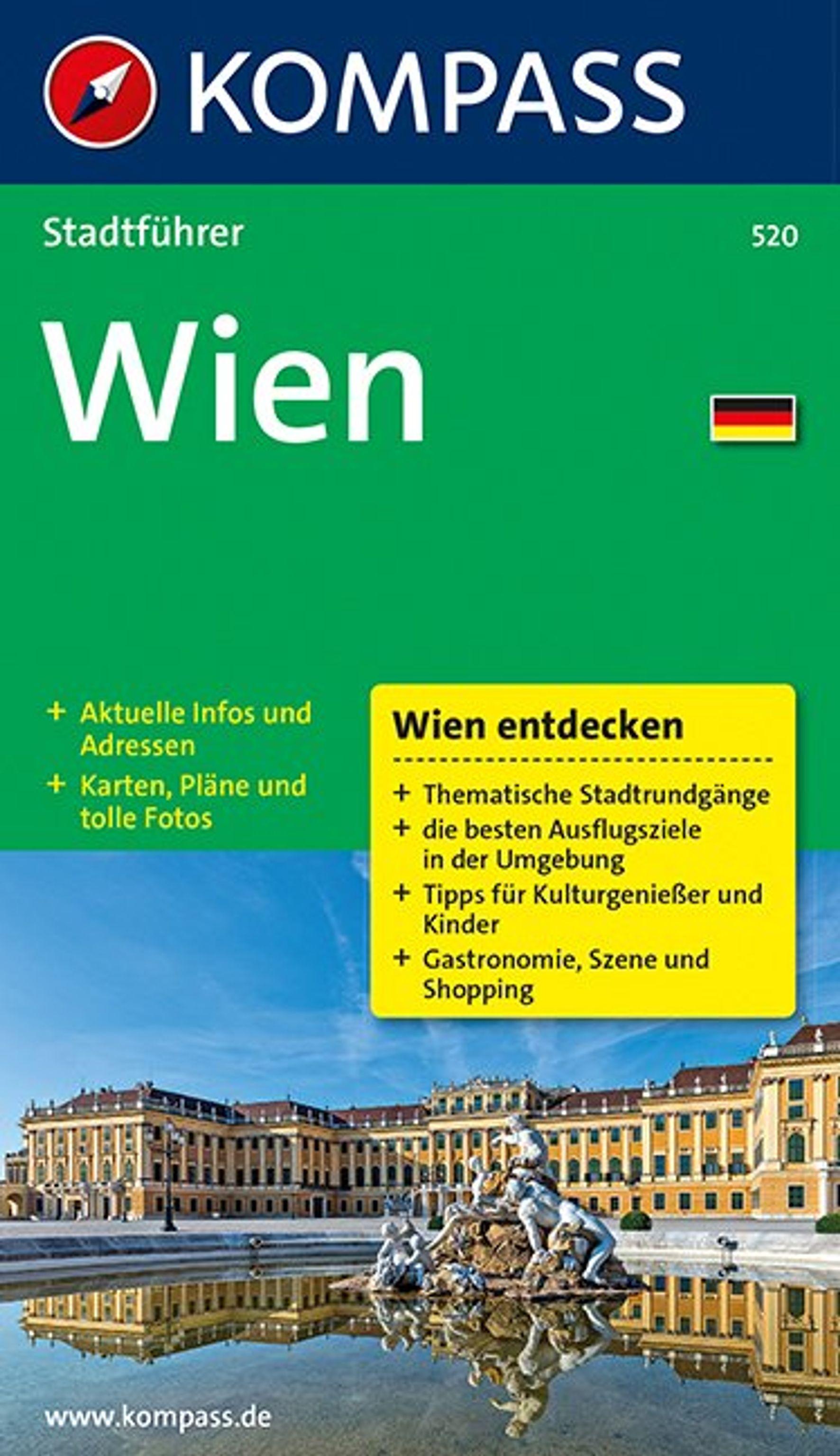 Vorderes Coverbild KOMPASS Stadtführer Wien