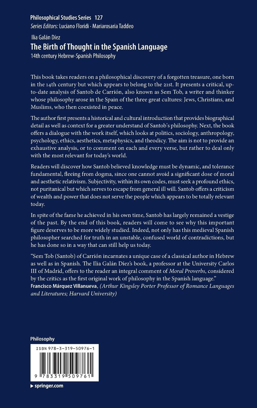 Rückseitencover The Birth of Thought in the Spanish Language