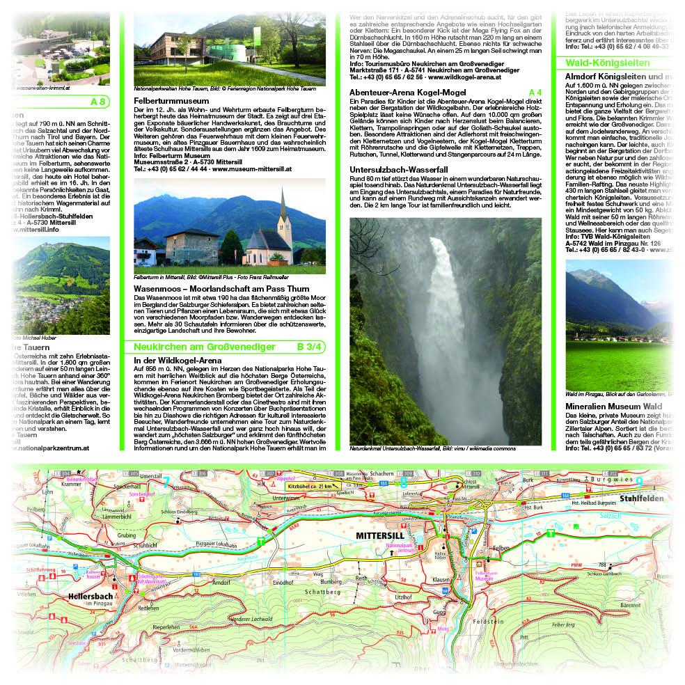 Beispielinhalt (Bild) Venedigergruppe, Oberpinzgau, Virgental Wander- und Radkarte 1 : 35 000