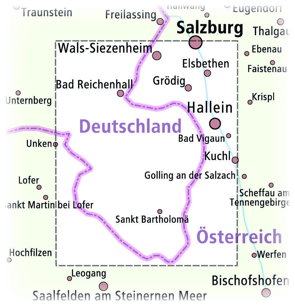 Beispielinhalt (Bild) Berchtesgadener Land, Bad Reichenhall, Königssee 1:35 000