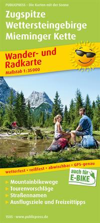 Vorderes Coverbild Zugspitze - Wettersteingebirge - Mieminger Kette. Wander- und Radkarte 1 : 35 000