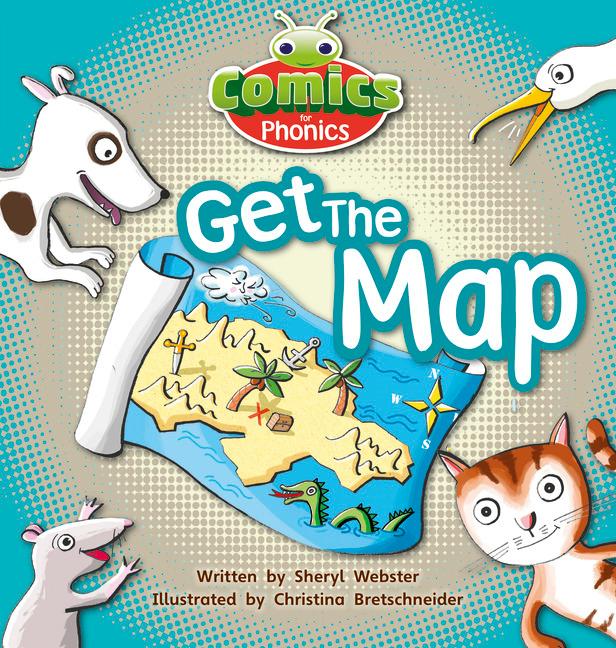 Vorderes Coverbild Bug Club Comics for Phonics Reception Phase 2 Set 05 Get the Map!