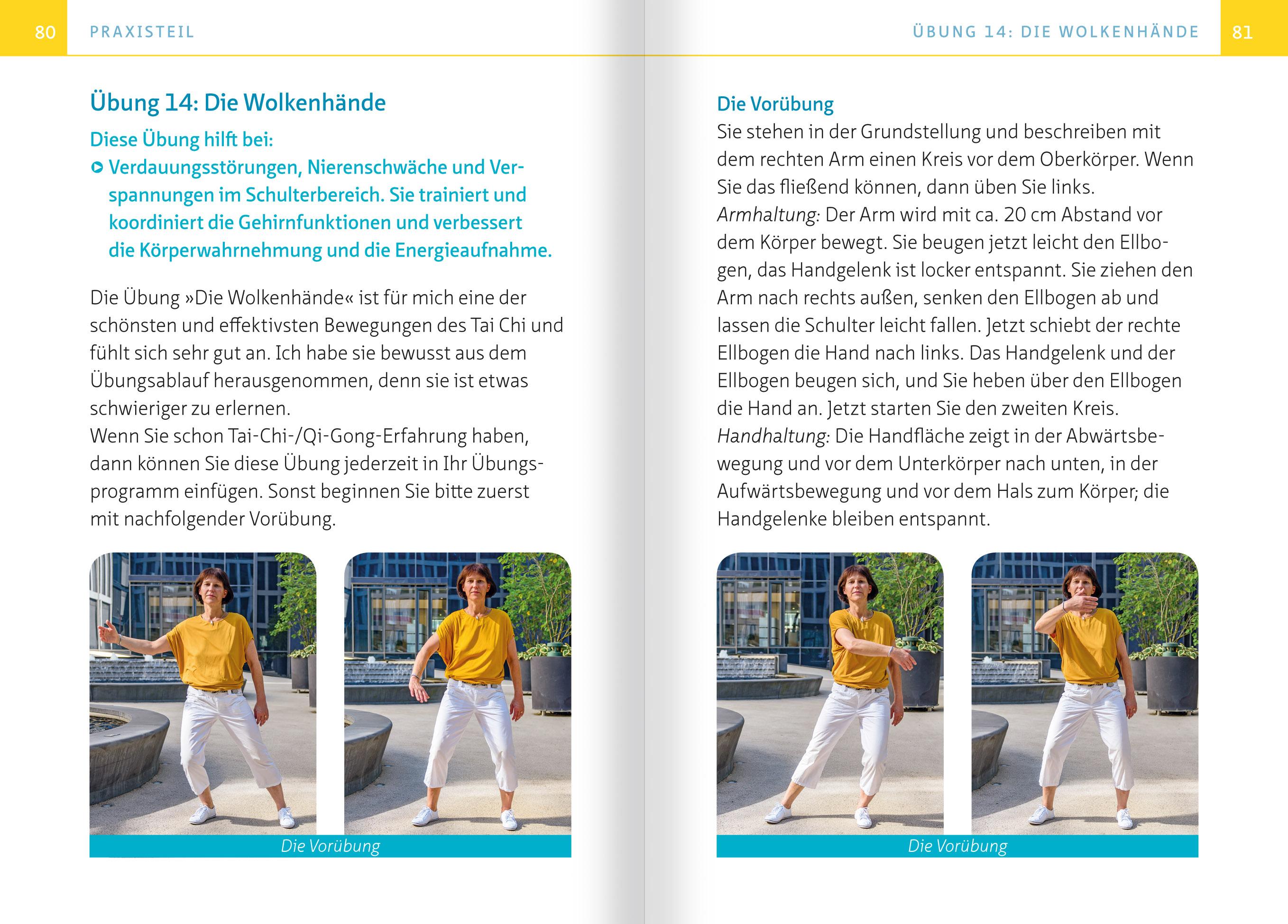 Beispielinhalt (Bild) Tai Chi für zwischendurch. Kompakt-Ratgeber