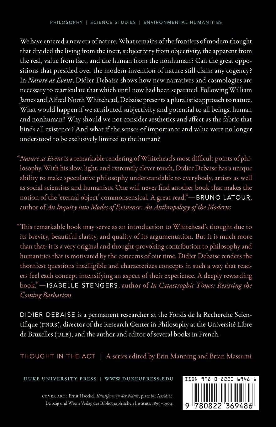 Rückseitencover Nature as Event