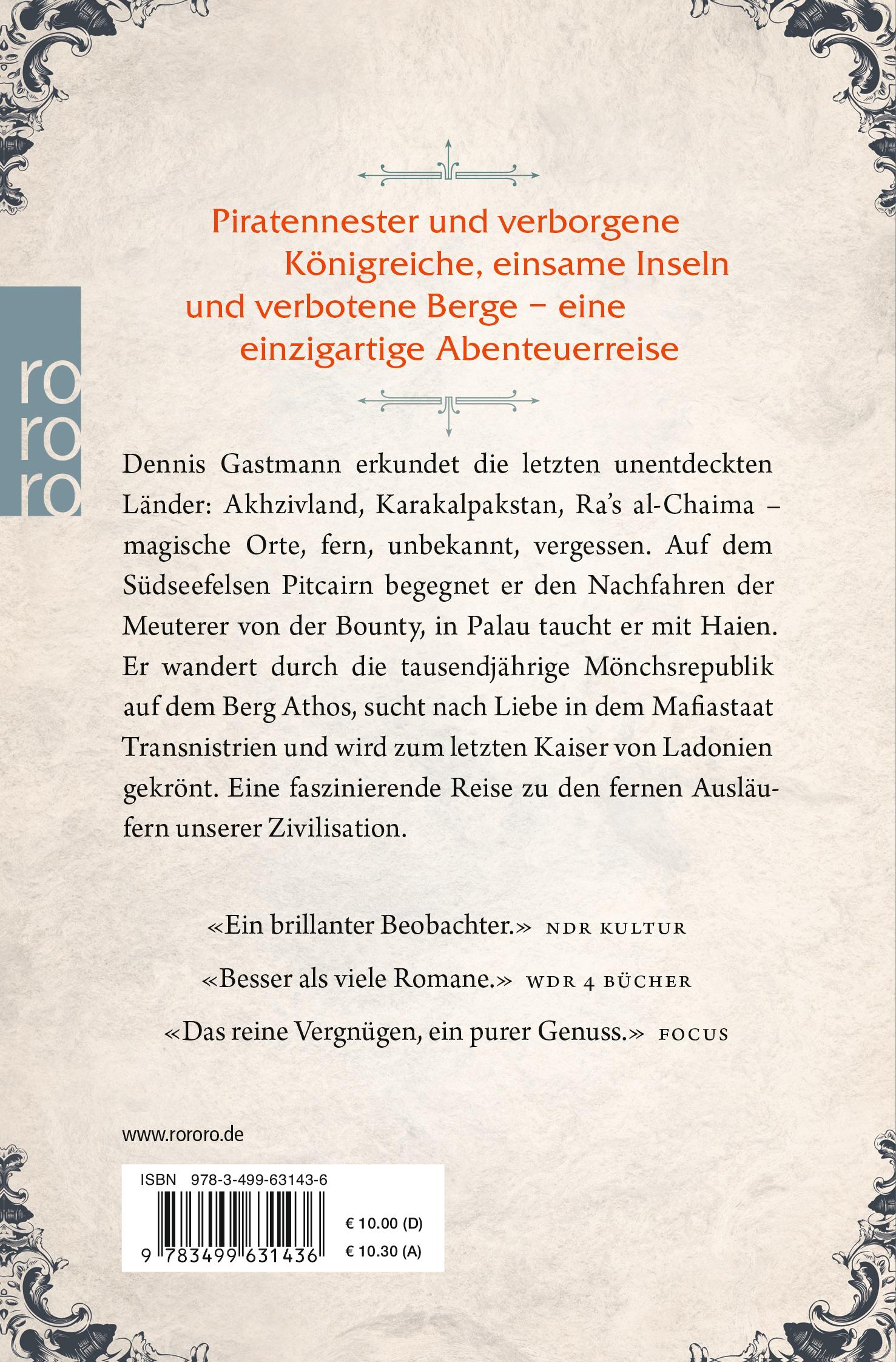 Rückseitencover Atlas der unentdeckten Länder