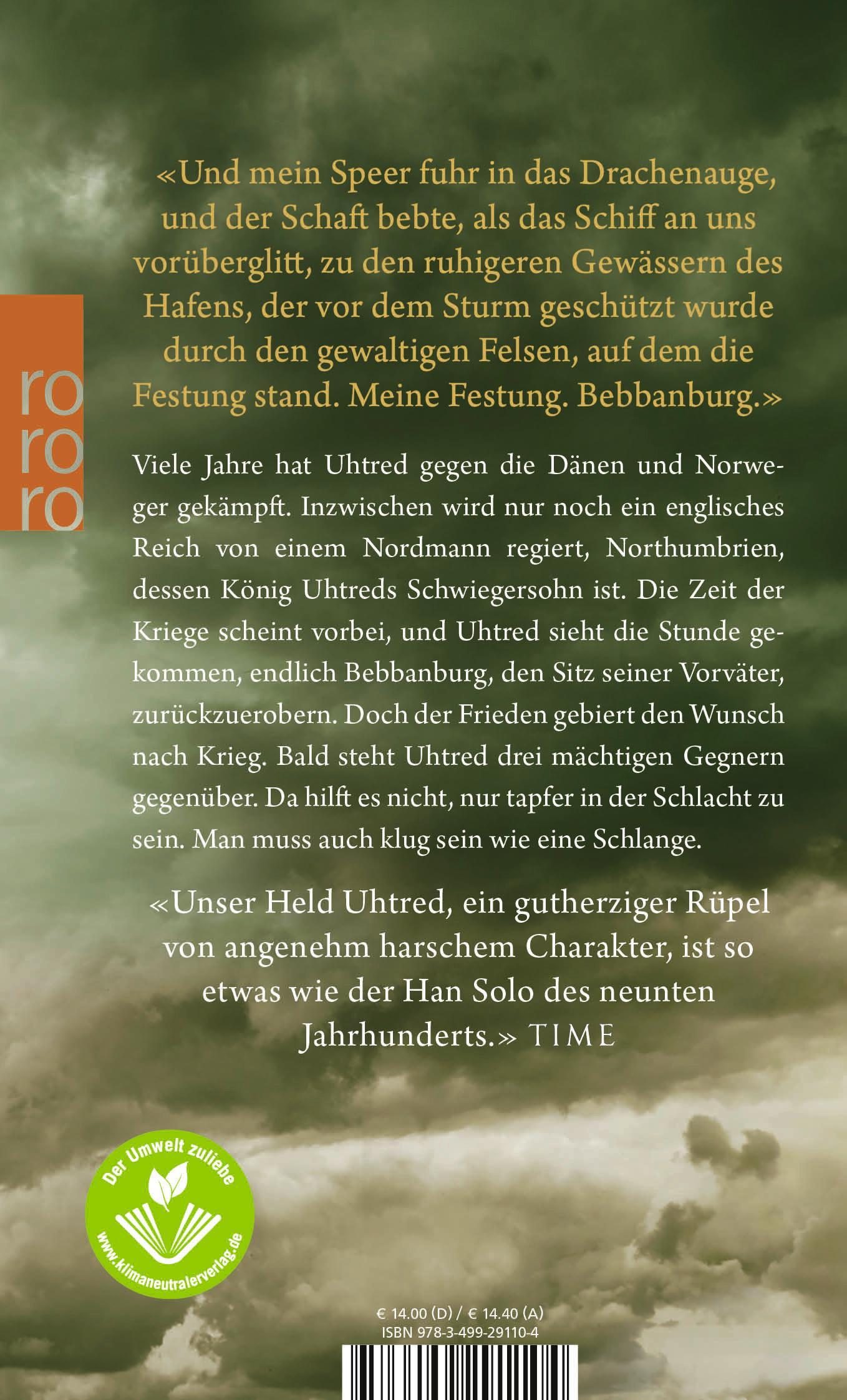Rückseitencover Der Flammenträger. Uhtred 10