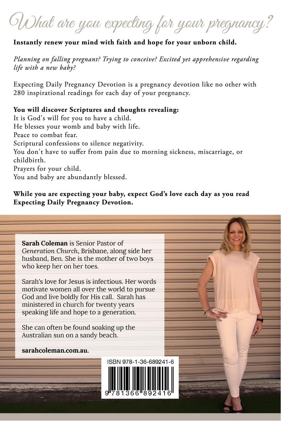 Rückseitencover Expecting Daily Pregnancy Devotion