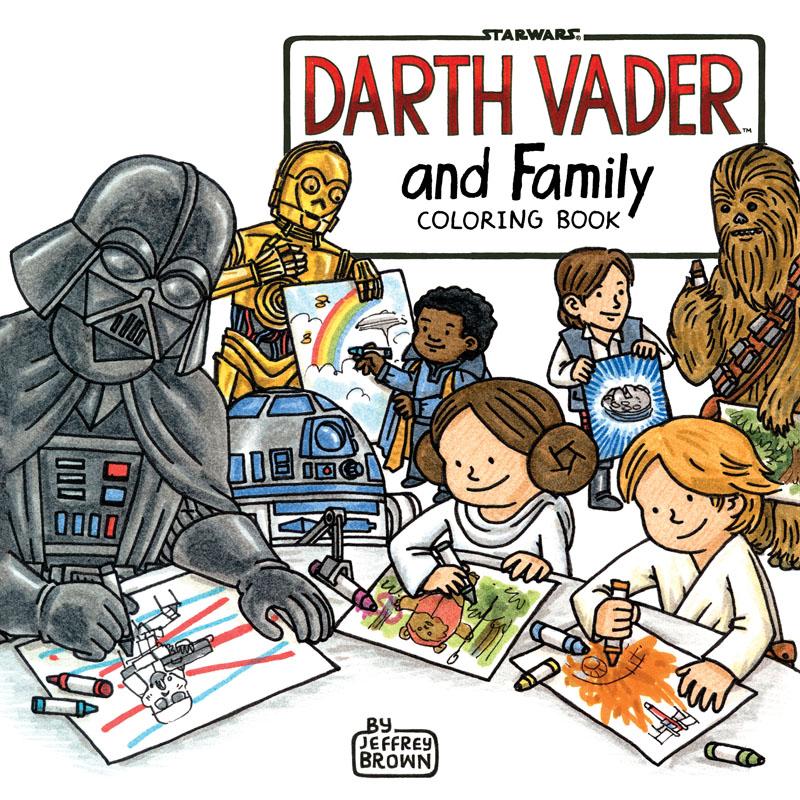 Vorderes Coverbild Darth Vader and Family Coloring Book